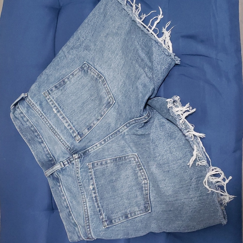 High Rise Jean Shorts - Picture 2 of 4